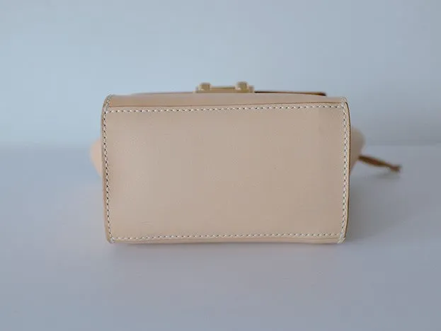Stylish Leather Beige Womens Handbag Shoulder Bag Crossbody Purse for Women