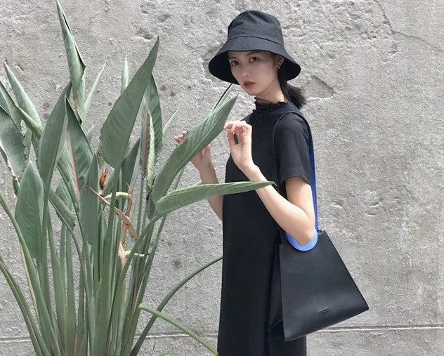 Stylish Leather triangular Black Womens Shoulder Bag Crossbody Bag Purse for Women
