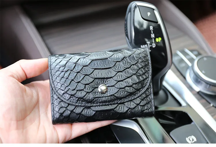 Stylish Womens Green Crocodile Pattern Leather Billfold Wallet Small Wallet with Coin Pocket Slim Wallet for Ladies