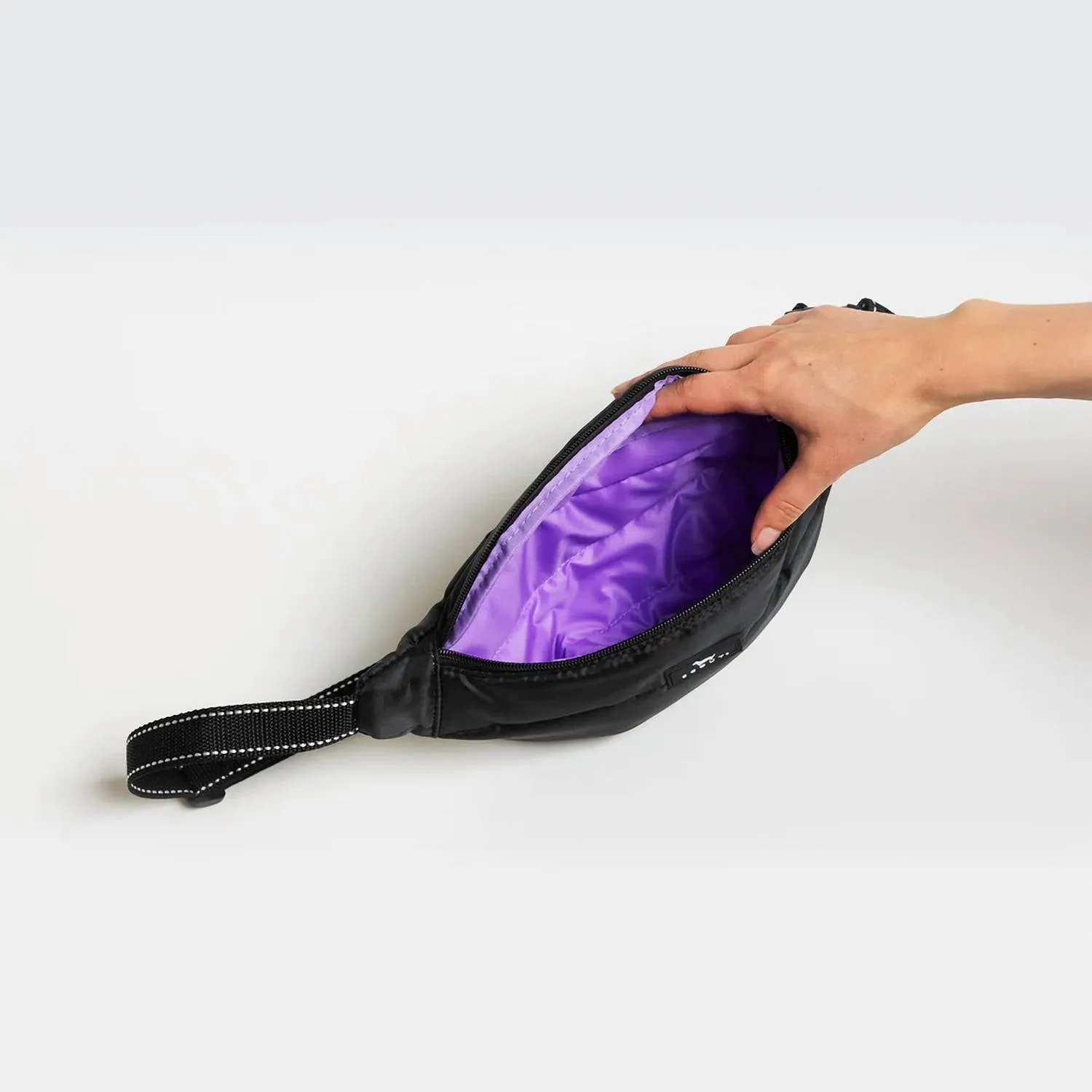 Sun Belt Puffer Bag In Black