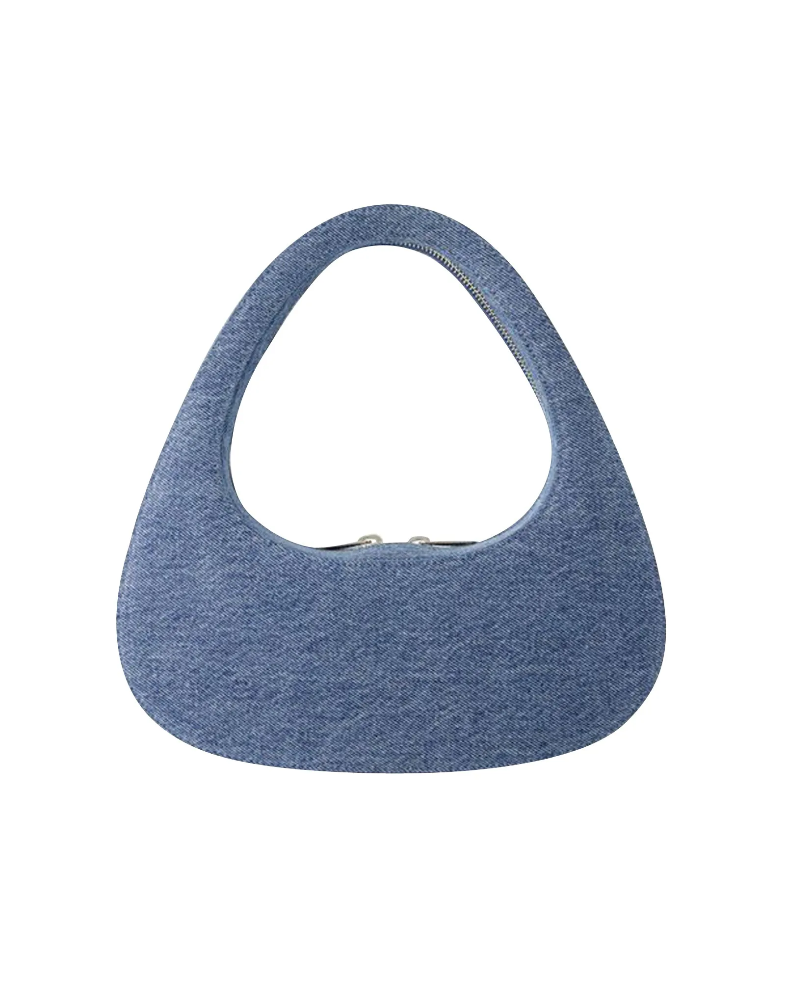 Swipe Baguette Bag - Coperni - Canvas - Washed Blue