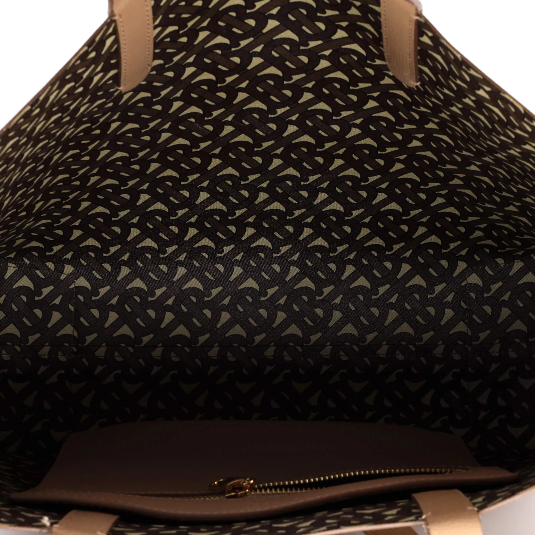TB Logo Tote Leather Medium