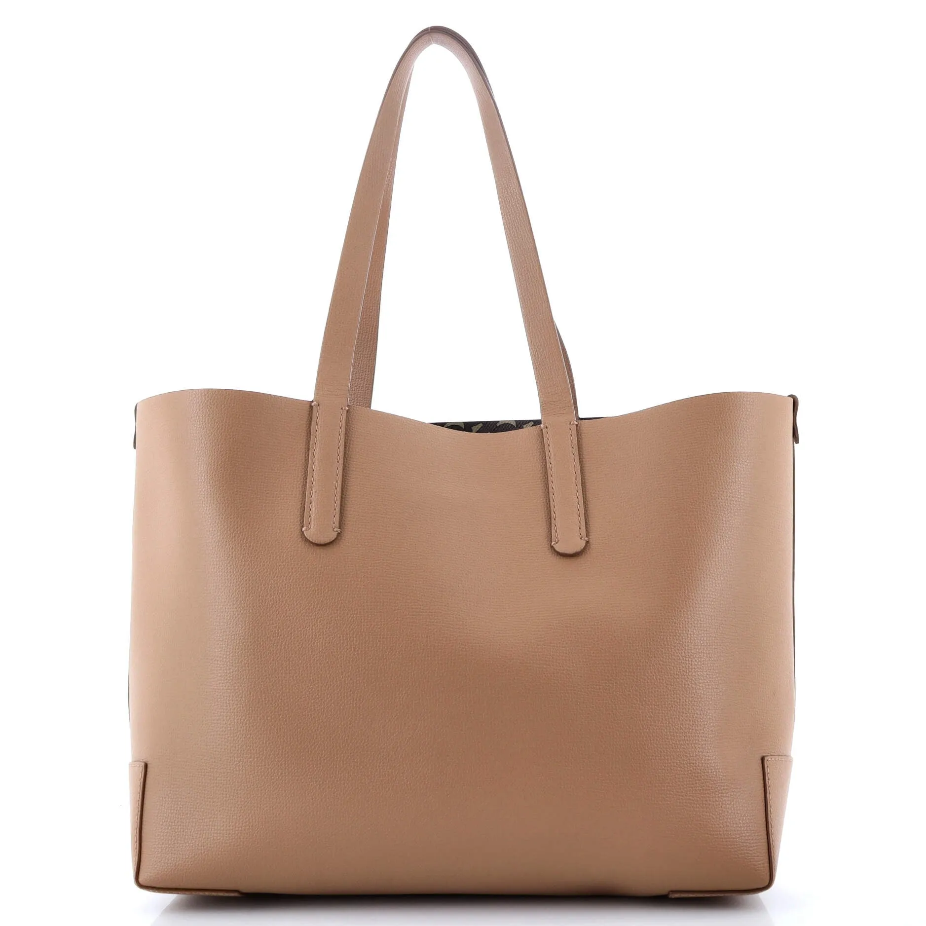 TB Logo Tote Leather Medium