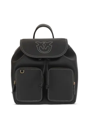 Textured Black Backpack