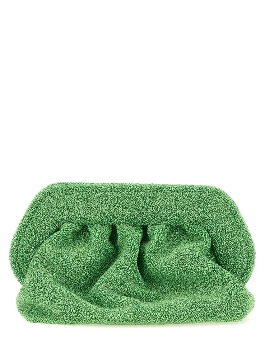 Textured Green Bag With Gathered Body