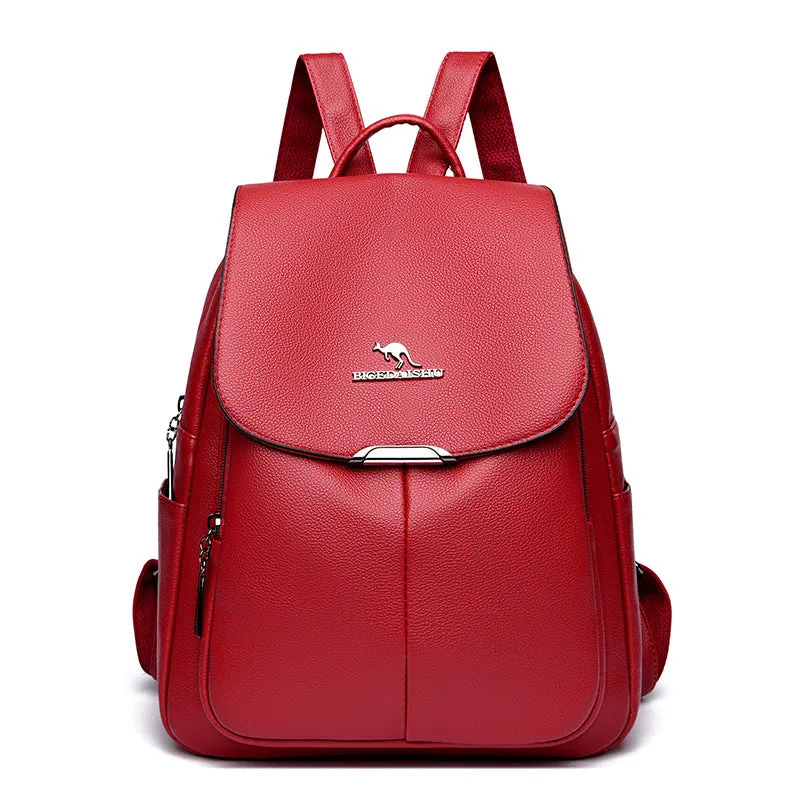 Textured Large Capacity  Women's Backpack