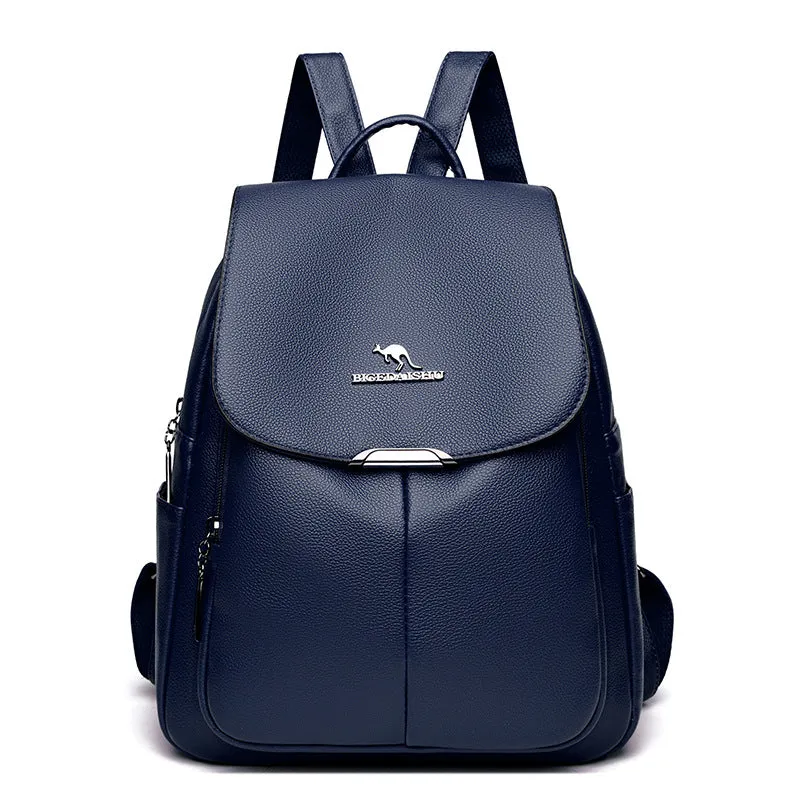 Textured Large Capacity  Women's Backpack