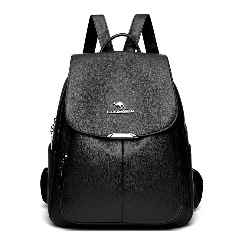Textured Large Capacity  Women's Backpack