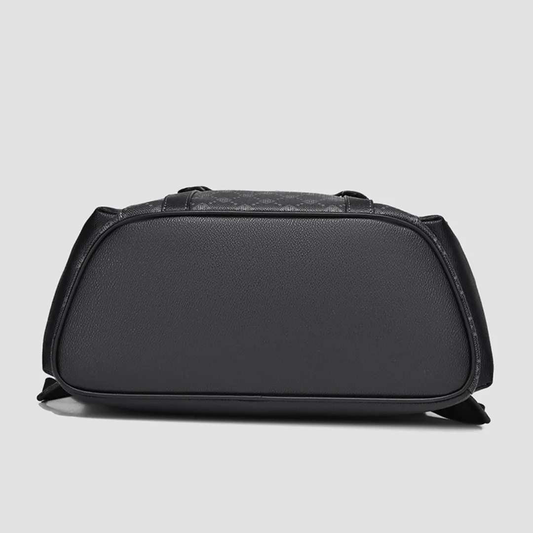 Textured Polyester Men's Business Travel Student Backpack