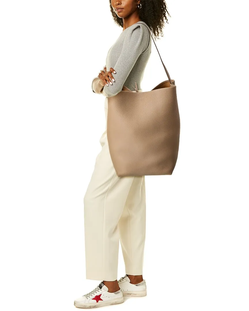 The Row Park N/S Large Leather Tote