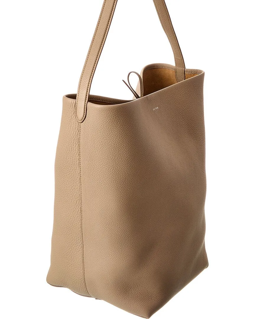 The Row Park N/S Large Leather Tote