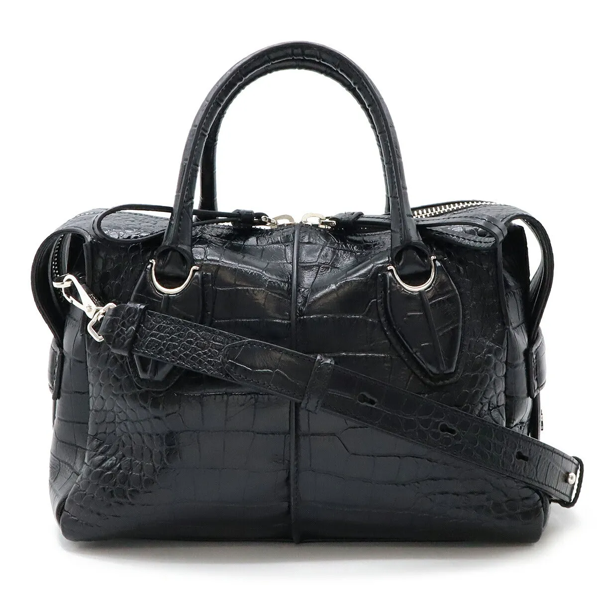 Tod's Leather D-Styling Handbag 2WAY Black