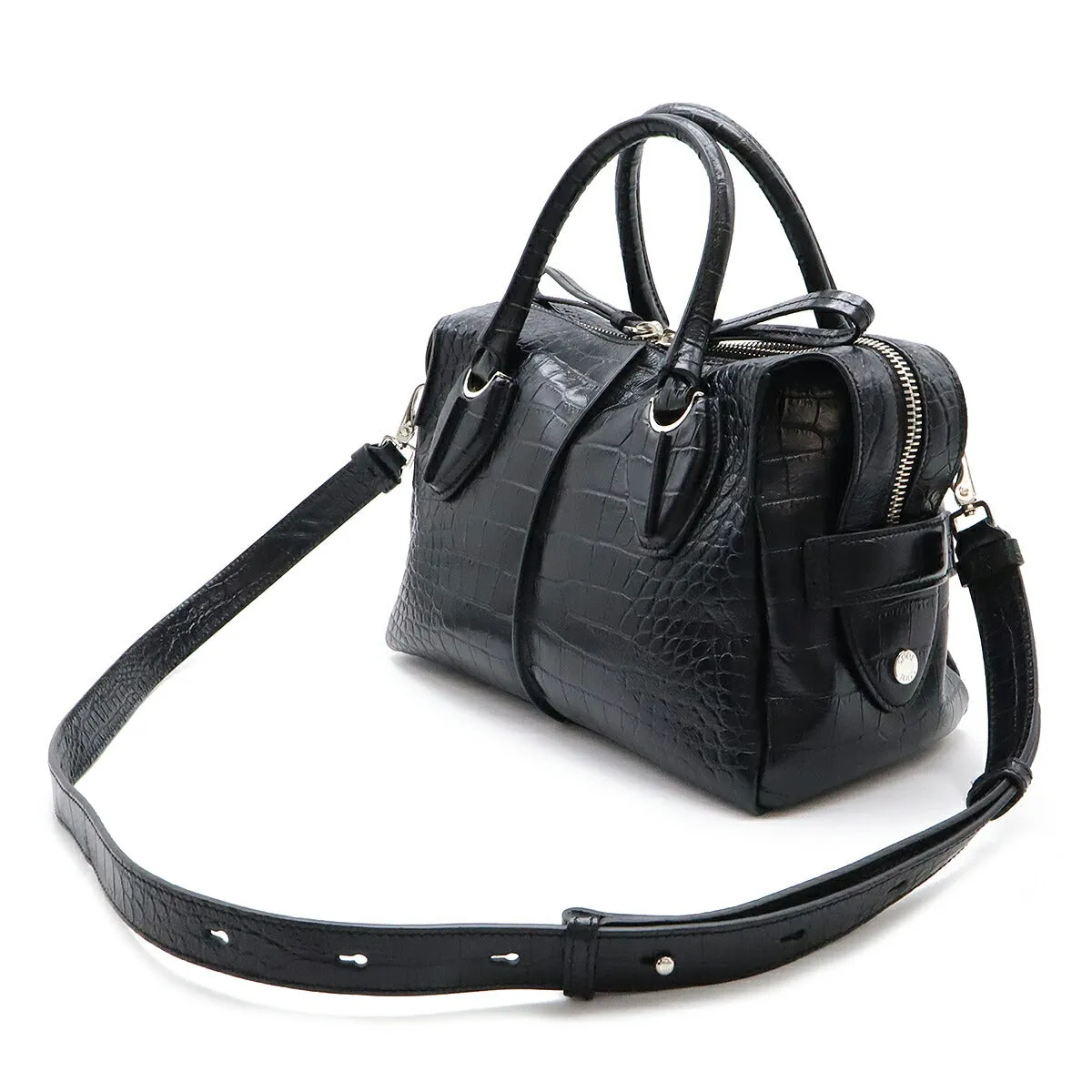 Tod's Leather D-Styling Handbag 2WAY Black
