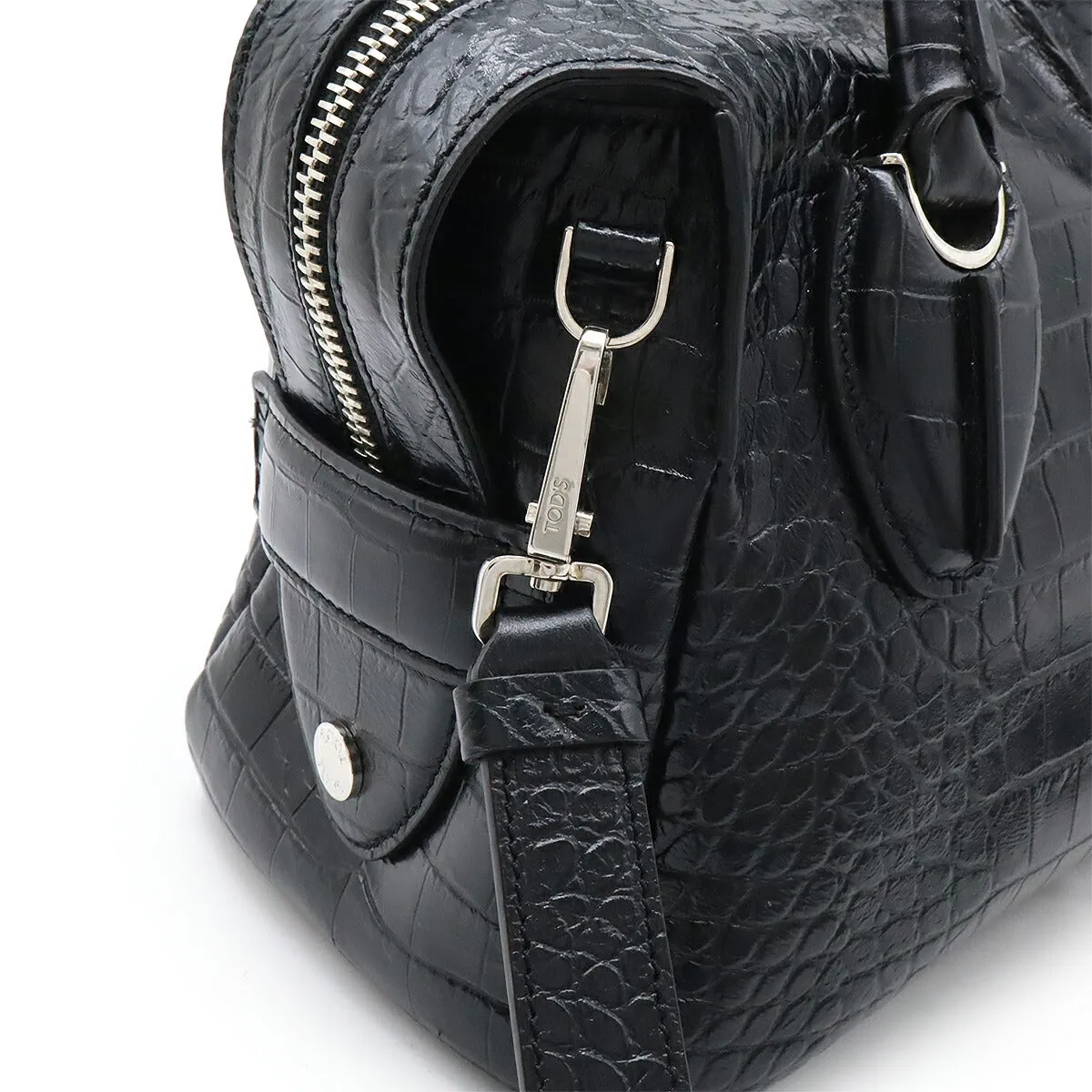 Tod's Leather D-Styling Handbag 2WAY Black