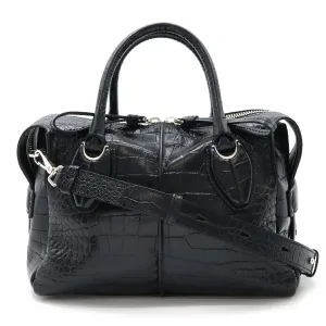 Tod's Leather D-Styling Handbag 2WAY Black