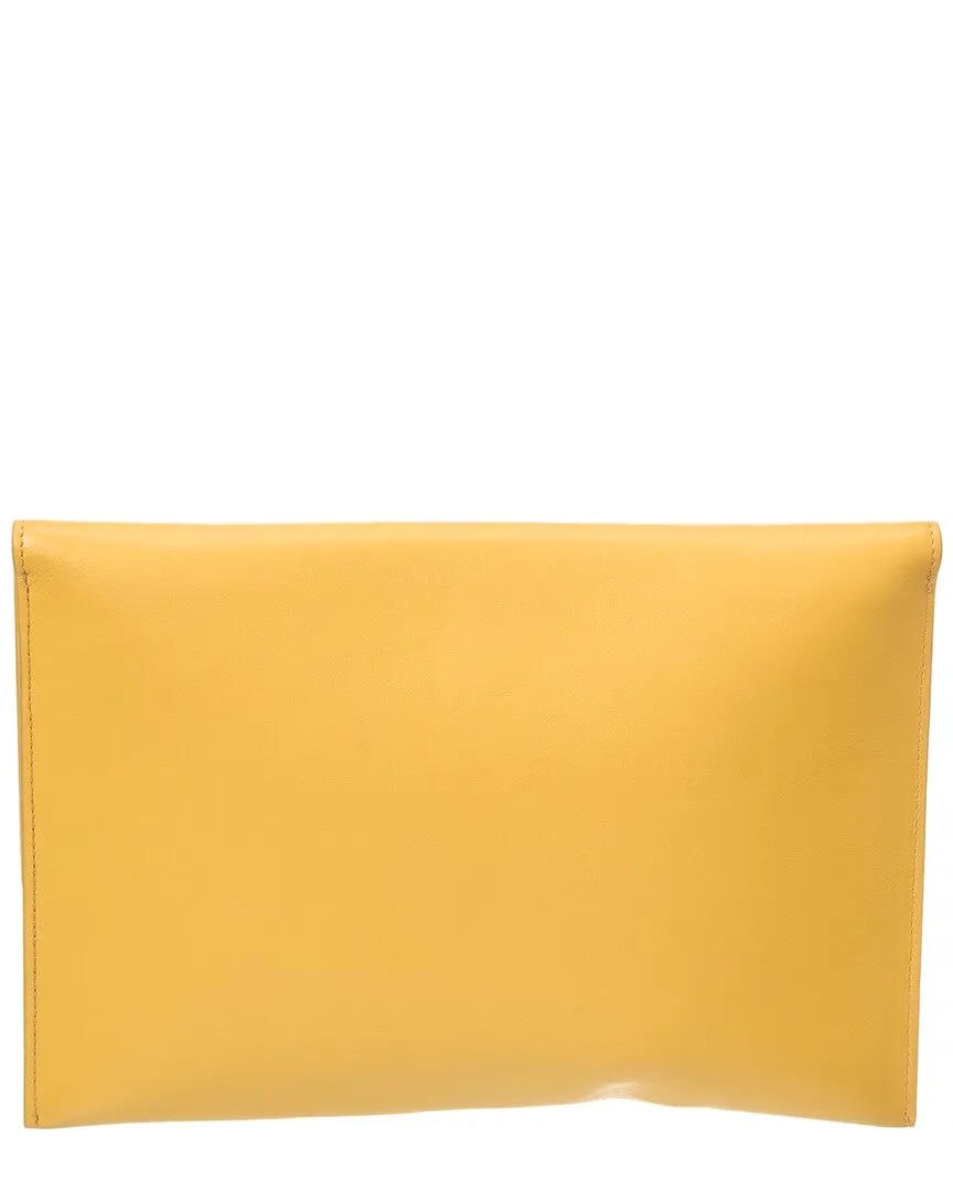TODs Logo Leather Pouch