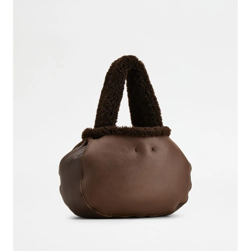 Tod's Shirt Hobo Bag in Sheepskin Small