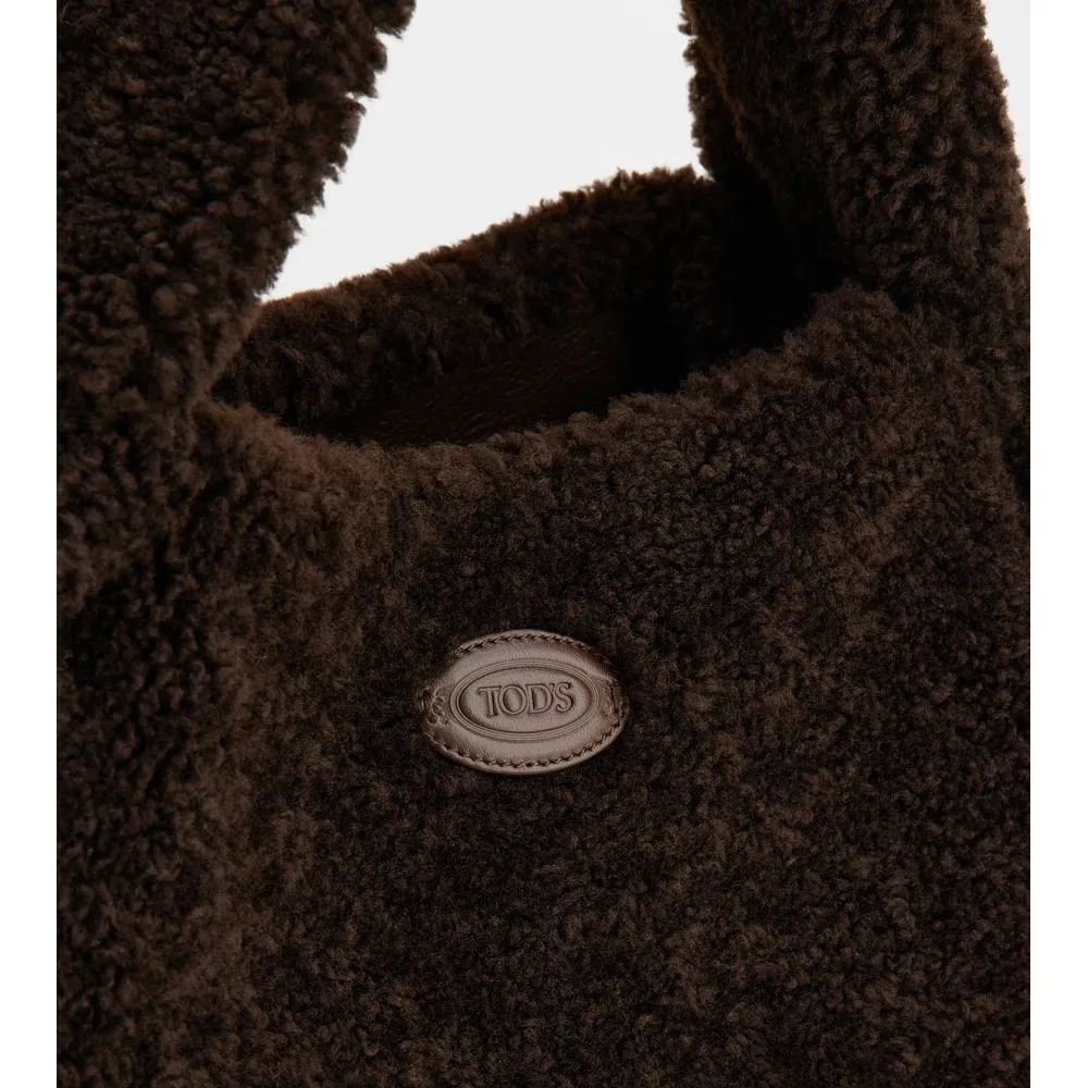 Tod's Shirt Hobo Bag in Sheepskin Small