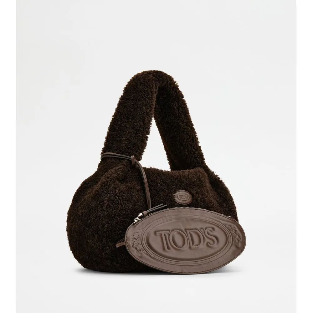 Tod's Shirt Hobo Bag in Sheepskin Small