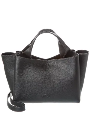 TODs T Timeless Pendant Mini Leather Tote