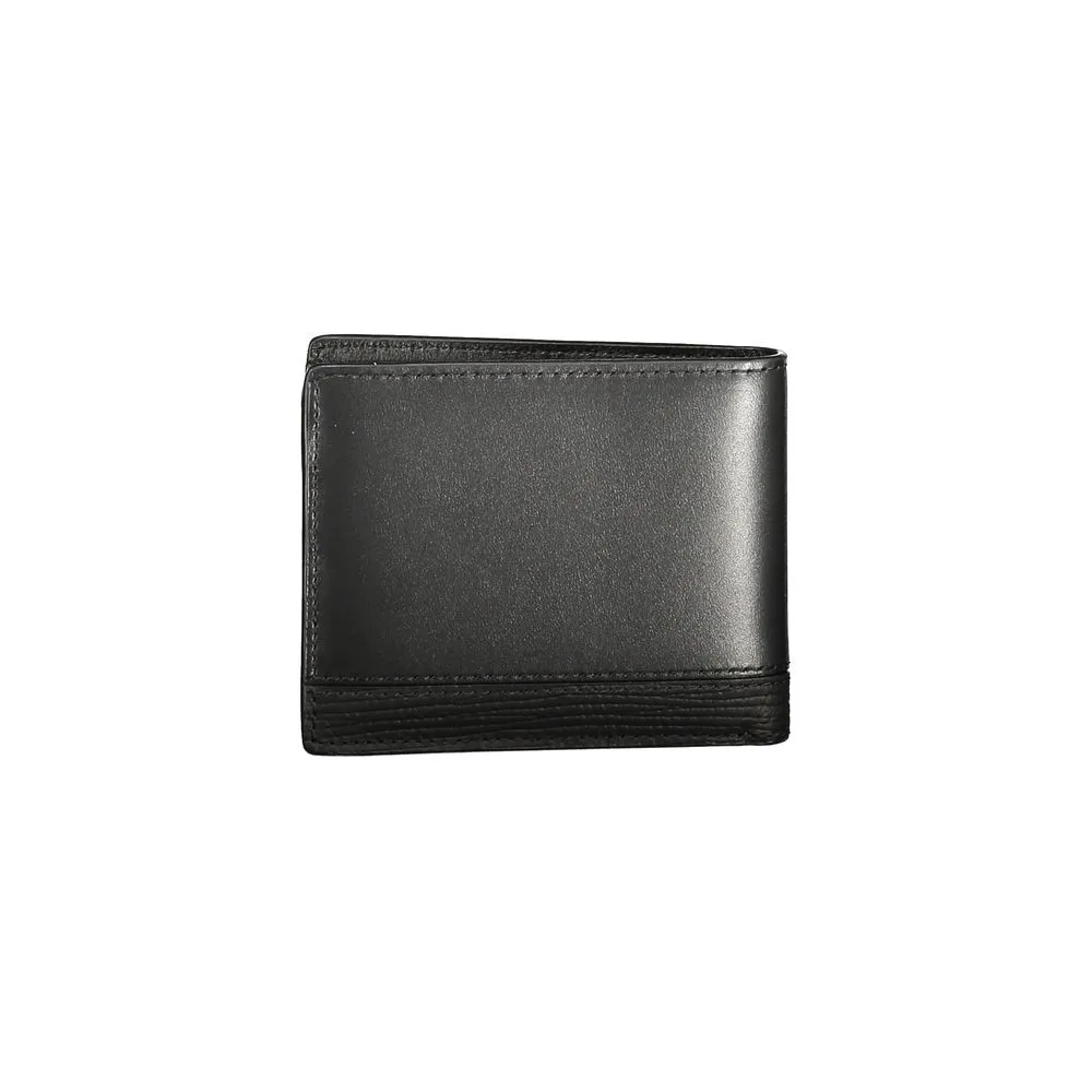 Tommy Hilfiger Black Leather Men Wallet