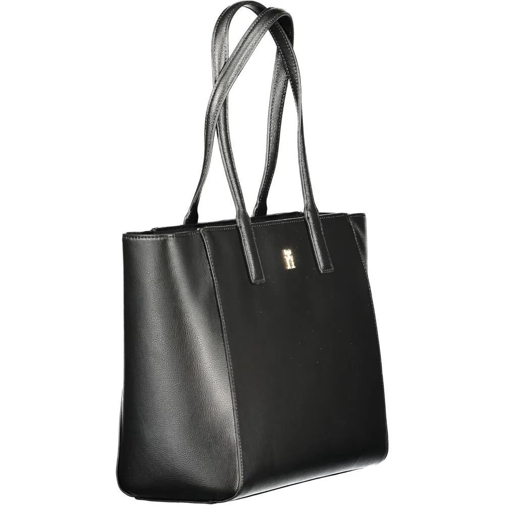 Tommy Hilfiger Black Recycled Polyester Women Handbag