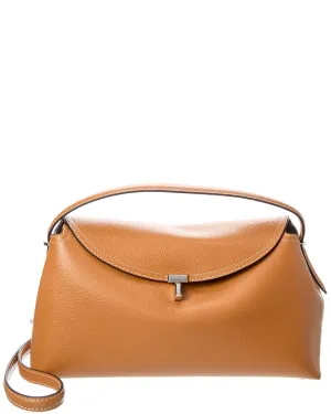 TOTEME T-Lock Top Handle Leather Satchel