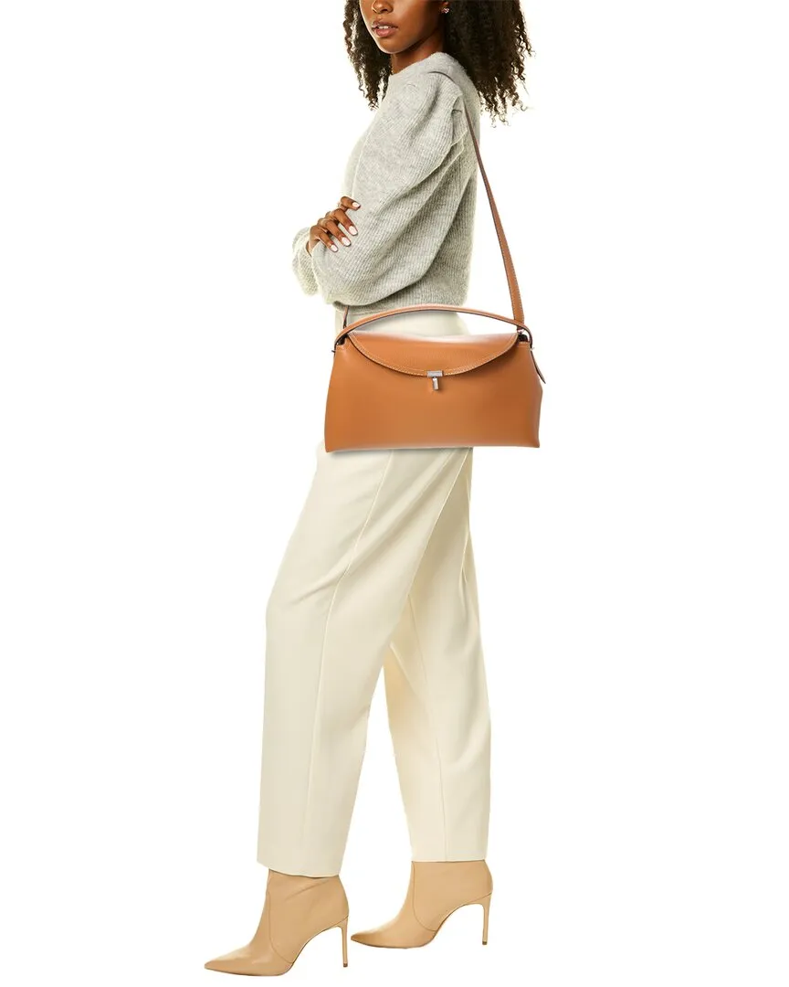 TOTEME T-Lock Top Handle Leather Satchel