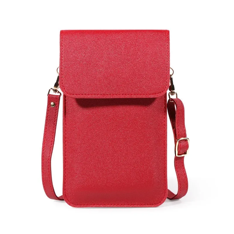Touch Screen Ladies Cell Phone Wallet PU Leather 560-3