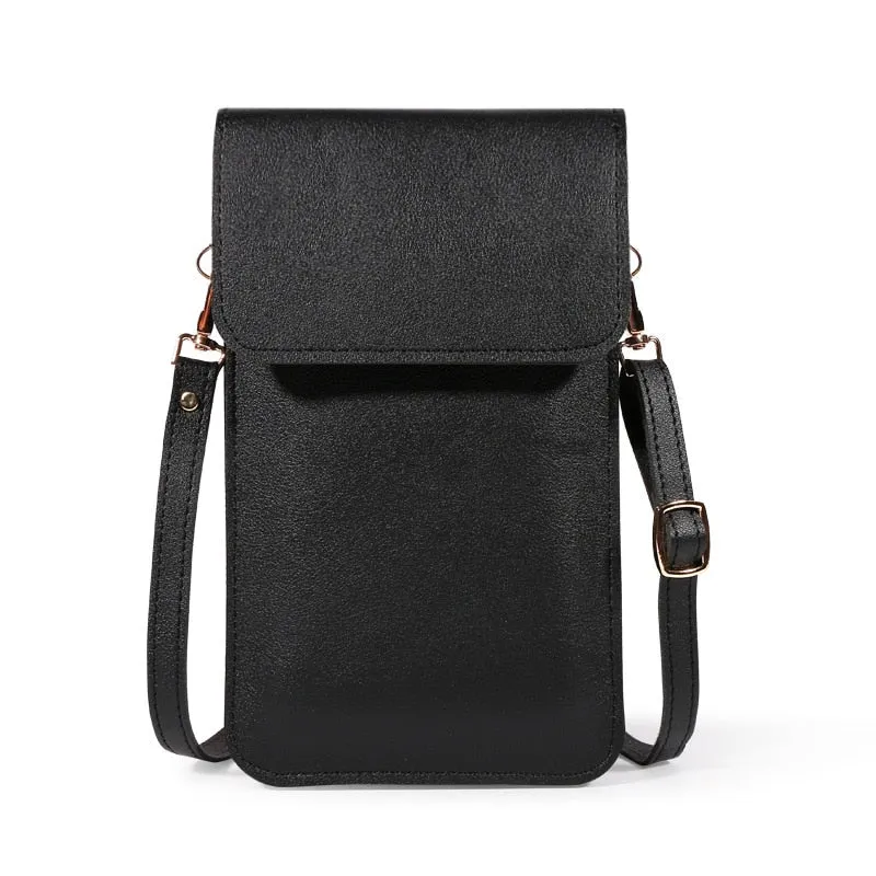 Touch Screen Ladies Cell Phone Wallet PU Leather 560-3