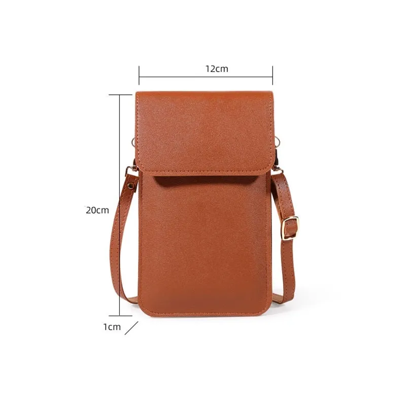 Touch Screen Ladies Cell Phone Wallet PU Leather 560-3