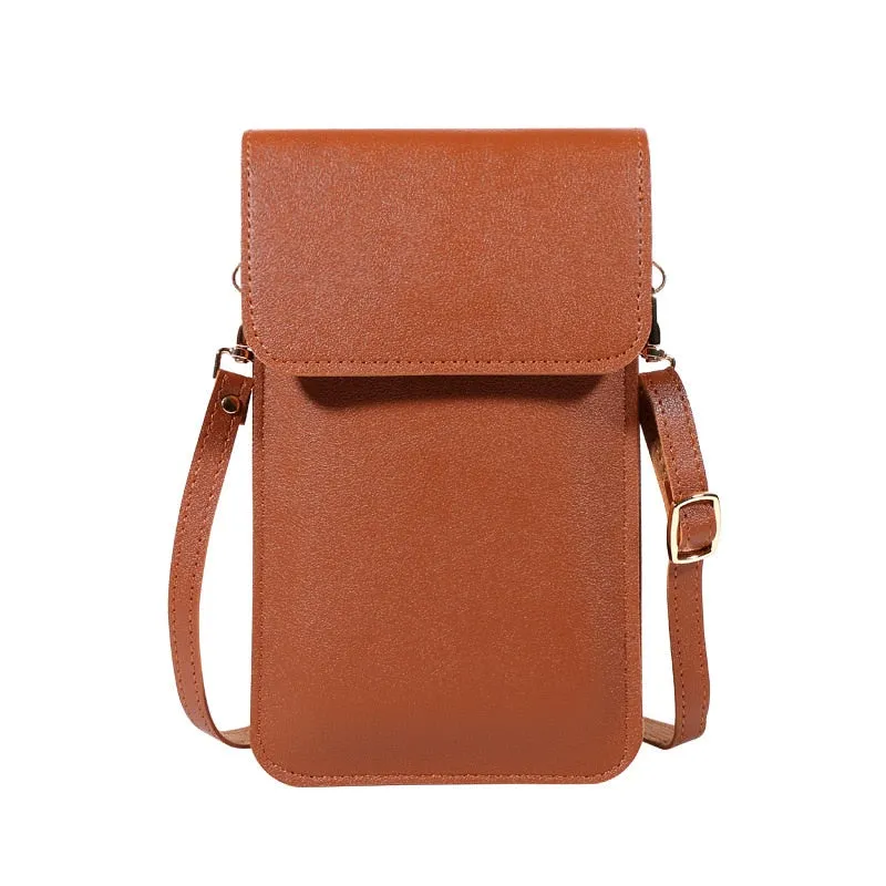 Touch Screen Ladies Cell Phone Wallet PU Leather 560-3