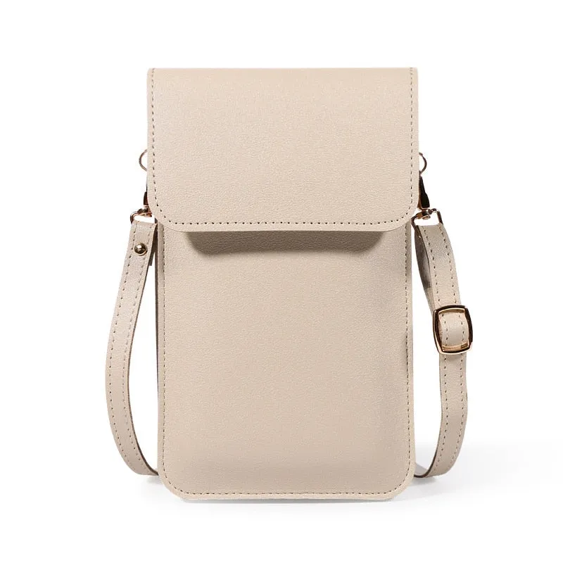 Touch Screen Ladies Cell Phone Wallet PU Leather 560-3
