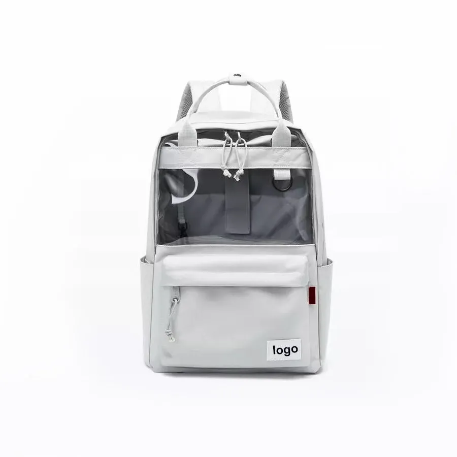 Transparent Clear PVC Backpack For School College