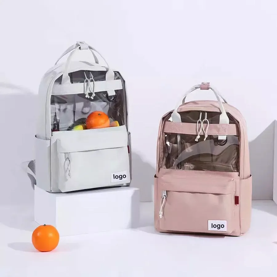Transparent Clear PVC Backpack For School College
