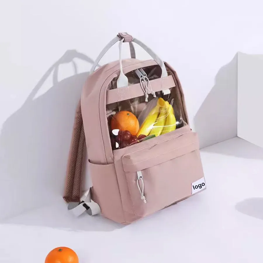 Transparent Clear PVC Backpack For School College