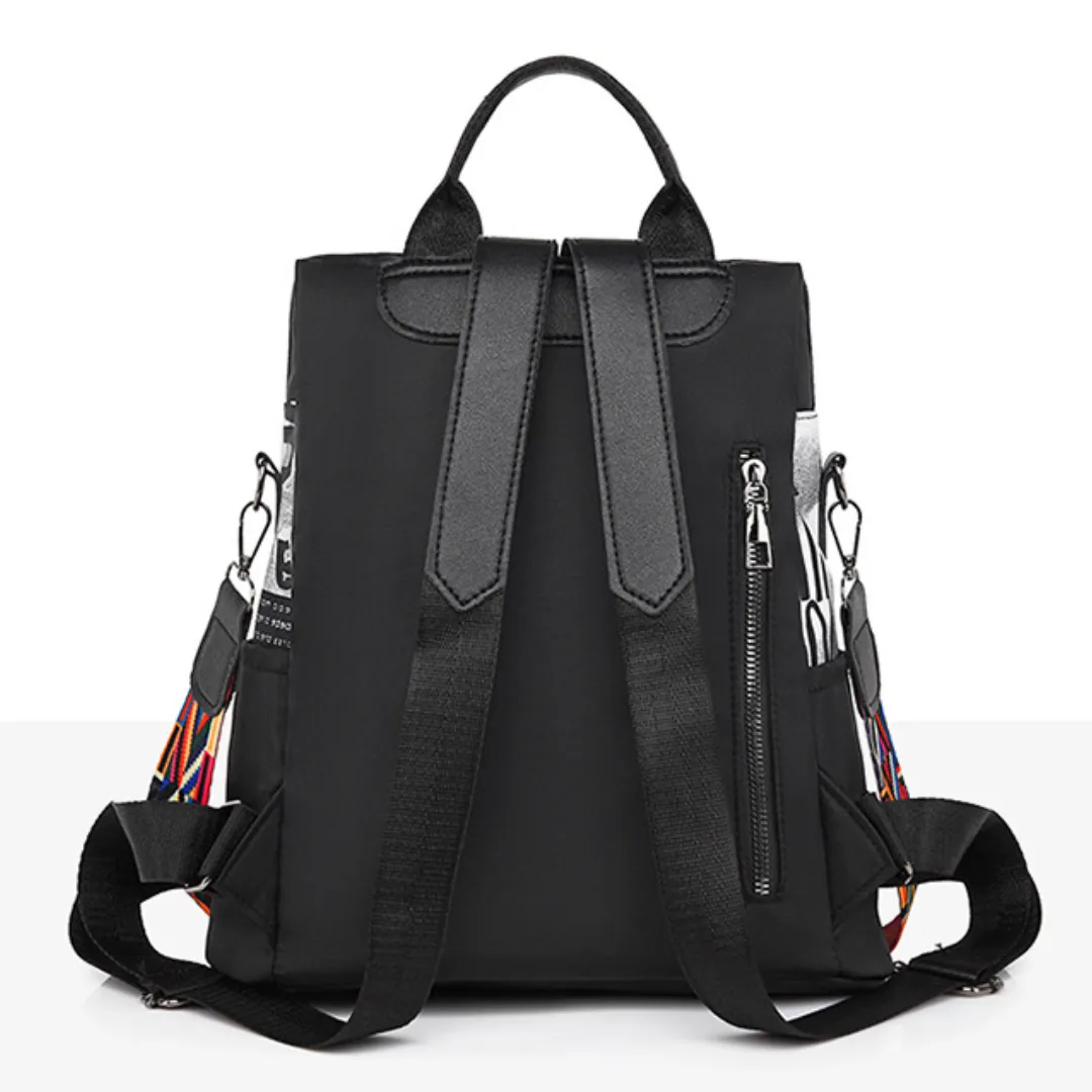 Trendy Contrast Oxford Cloth Lightweight Travel Backpack