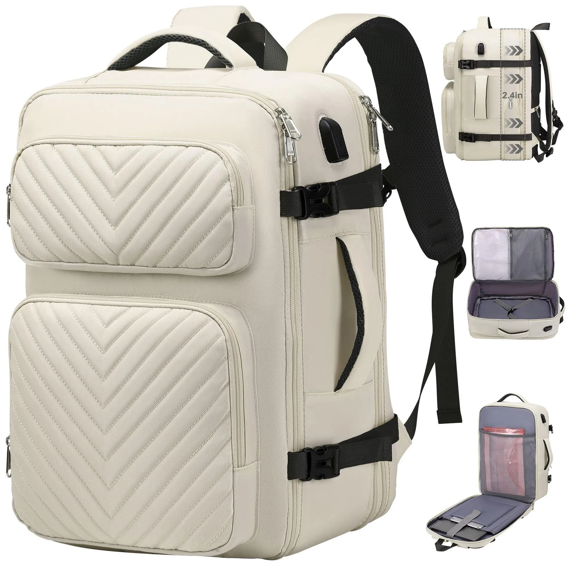 Trendy Large Capacity Women's Oxford Cloth Comter Backpack