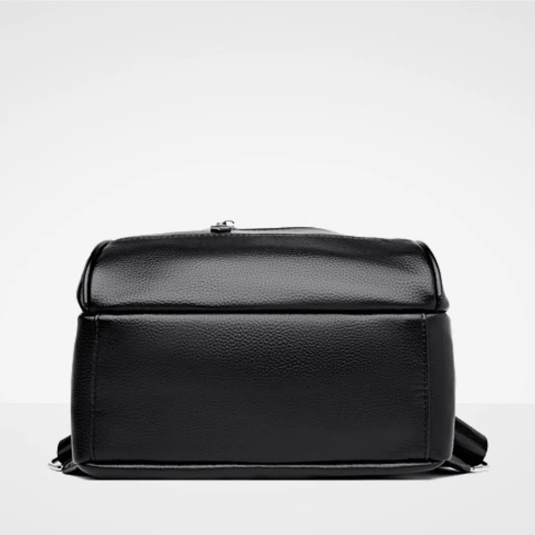 Trendy Soft Leather Unisex  Backpack