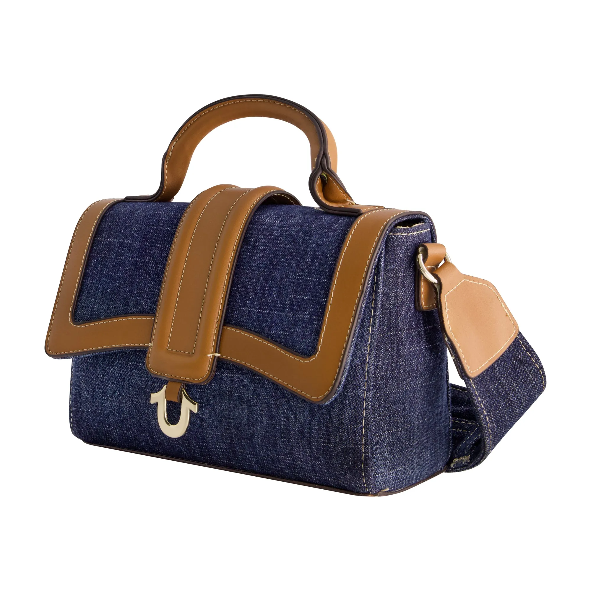 True Religion Mini Denim Satchel