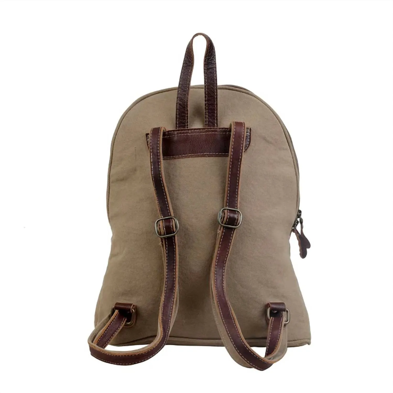 Unisex Artsy Backpack In Red Multi