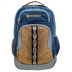 Unisex Ox Backpack In Navy/ Tan Accents