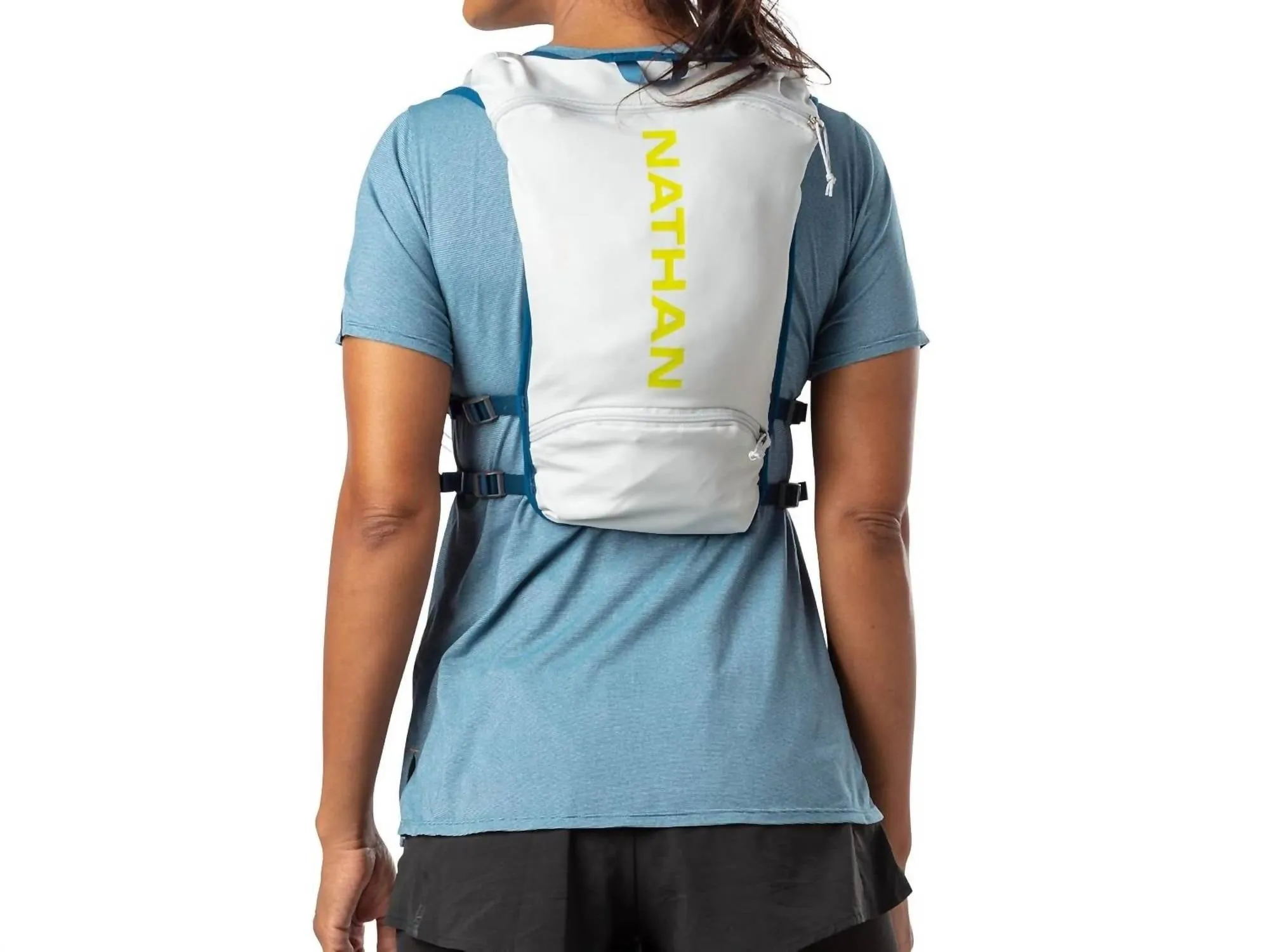 Unisex Quickstart 2.0 4 Liter Hydration Pack In Vapor Grey/finish Lime