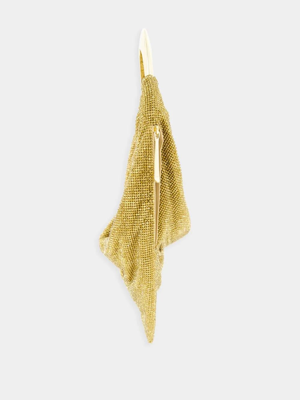 Ursolina Gold Crystal Mesh Bag