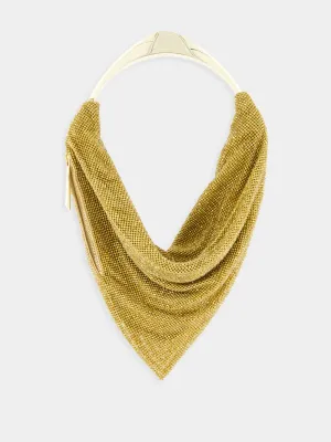 Ursolina Gold Crystal Mesh Bag