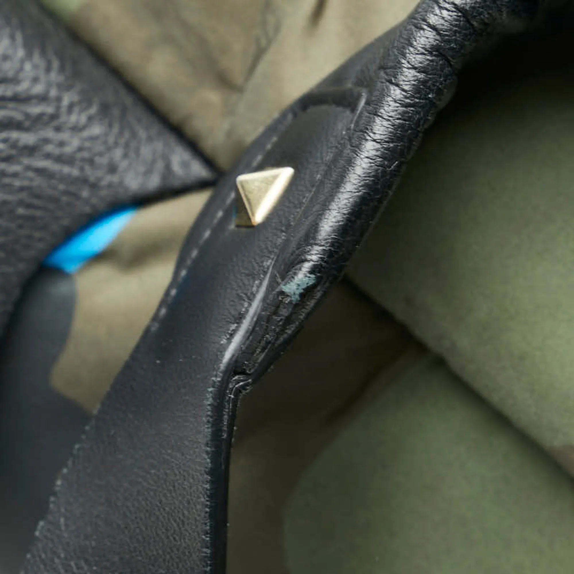 Valentino blue Nylon Leather Backpack (Pre-Owned)
