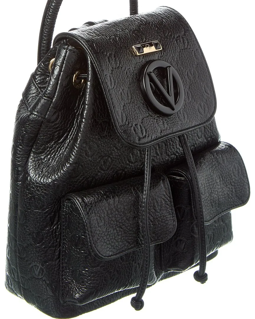Valentino by Mario Valentino Abraham Dollaro Monogram Leather Backpack