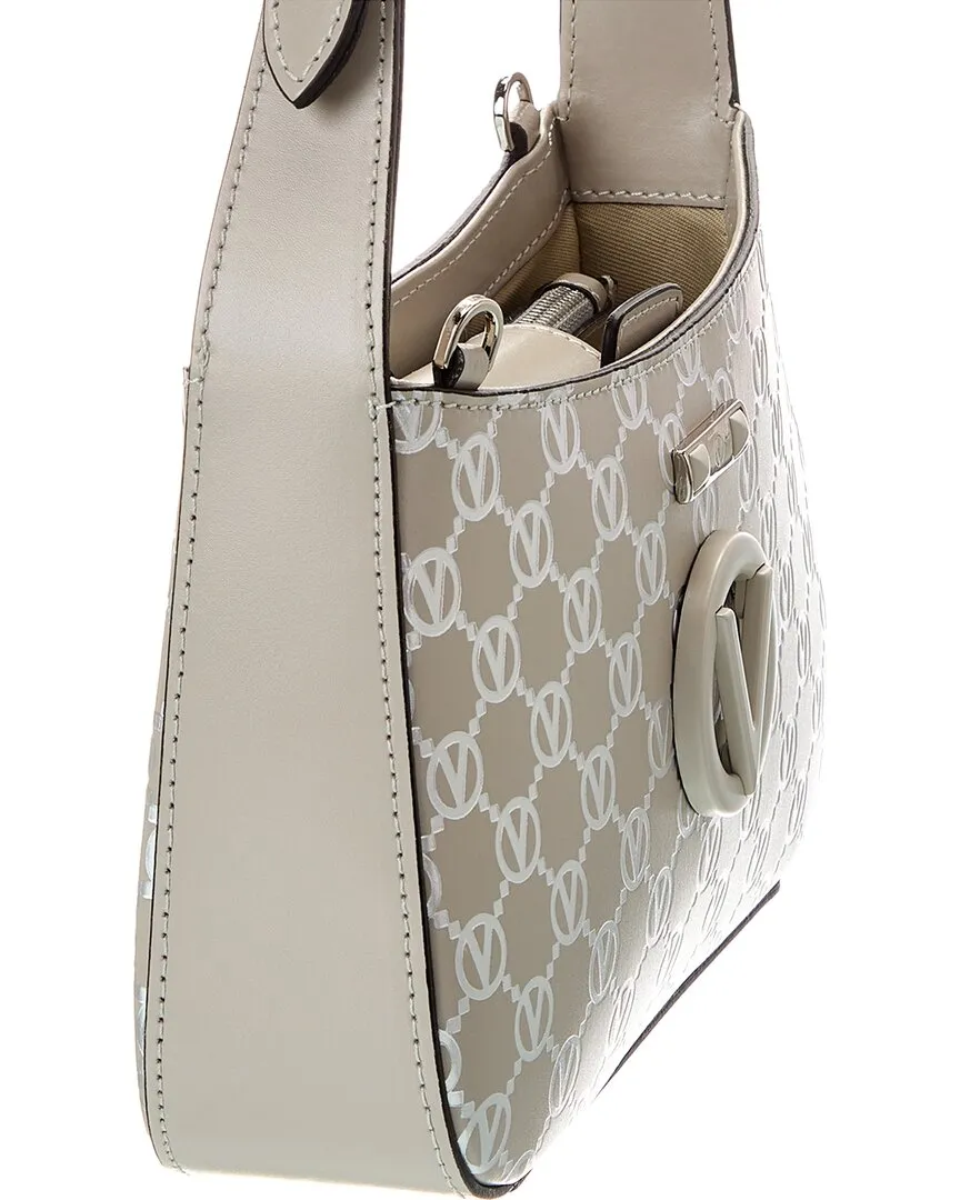 Valentino by Mario Valentino Kai Monogram Leather Crossbody