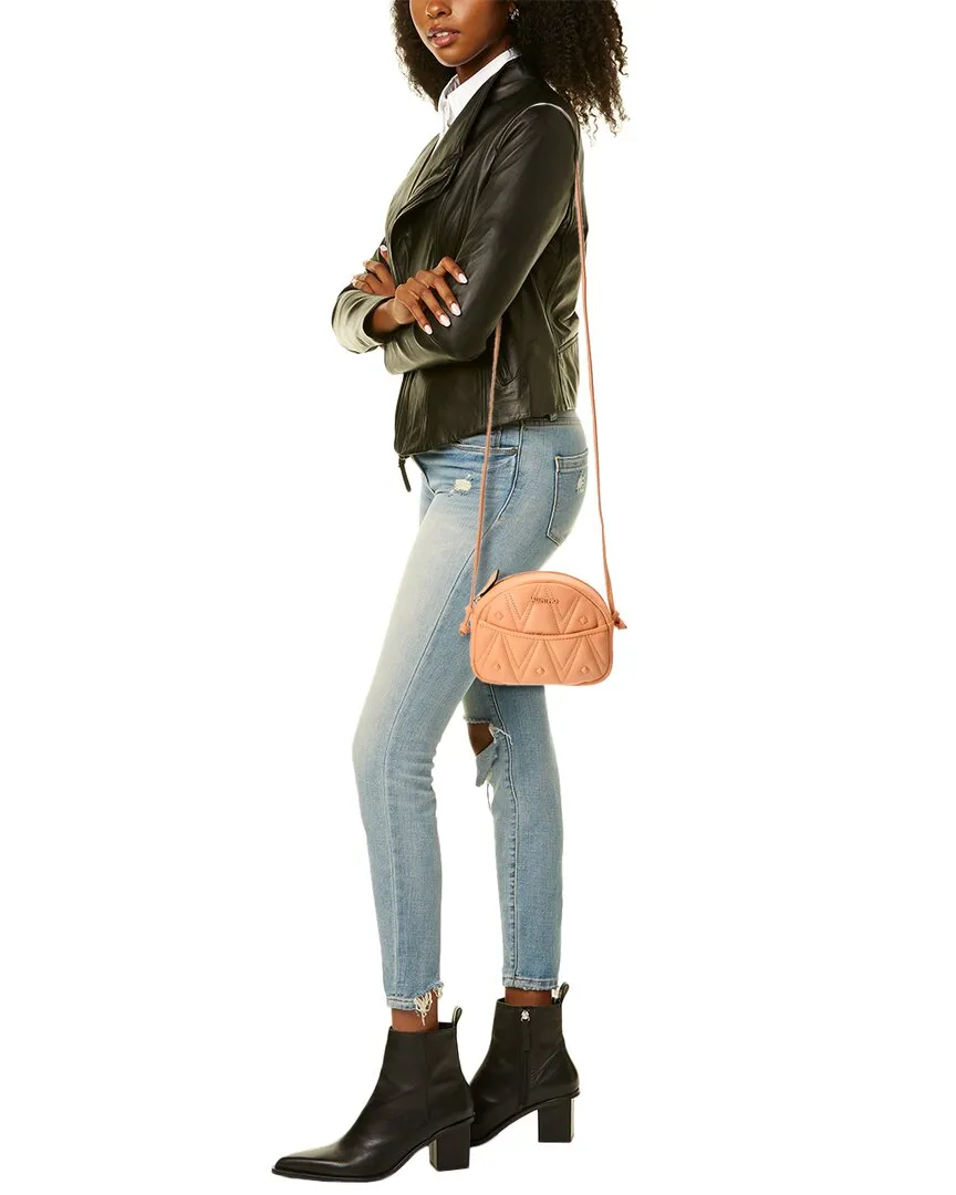 Valentino by Mario Valentino Moony Diamond Leather Crossbody