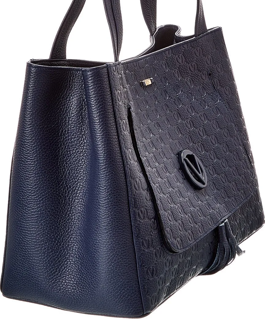 Valentino by Mario Valentino Ollie Dollaro Monogram Leather Tote